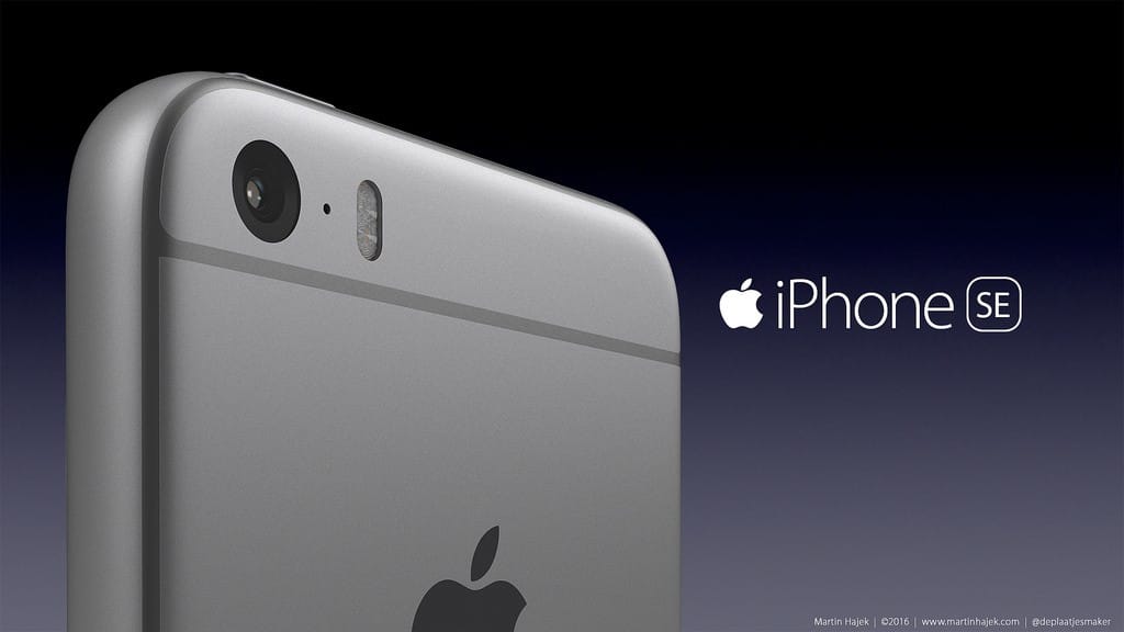 iPhone SE rendering by Martin Hajek
