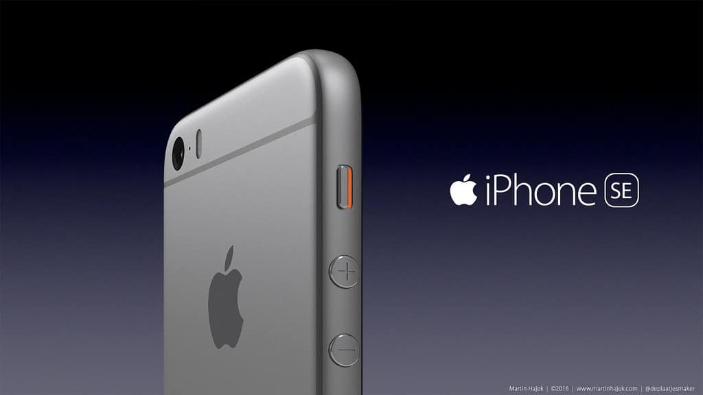 iPhone SE rendering by Martin Hajek