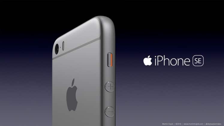 iPhone SE rendering by Martin Hajek