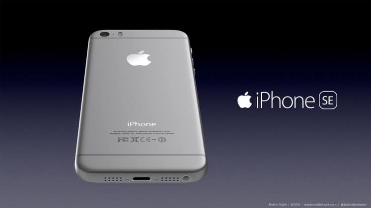 iPhone SE rendering by Martin Hajek
