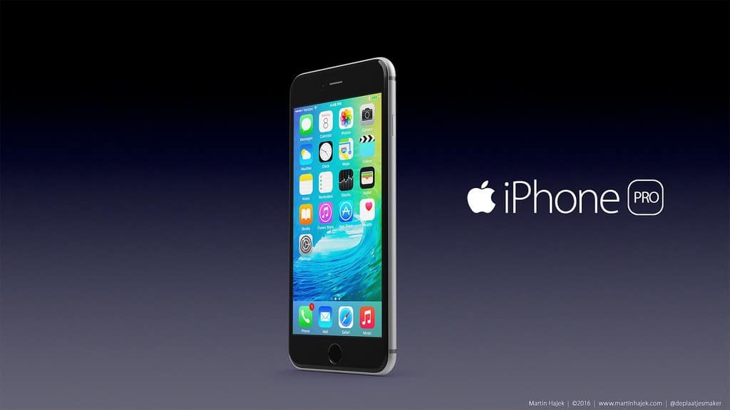 iPhone Pro rendering by Martin Hajek