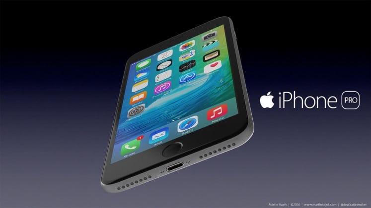 iPhone Pro rendering by Martin Hajek