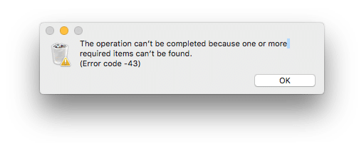 Код ошибки 43 mac os