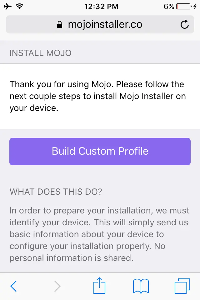 mojo-installer-build-custom-profile