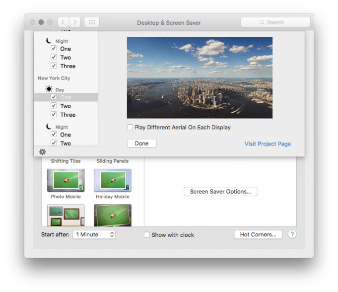aerieal screen saver mac